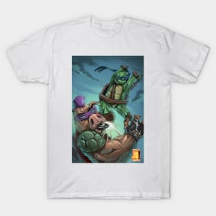 leo and bibop fight T-Shirt